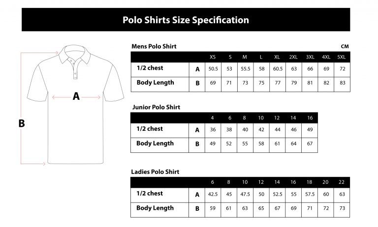 Polo Shirt Size Charts-01 - Boostup