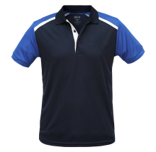 Tri Colour Polo Shirt – Royal/Navy/White