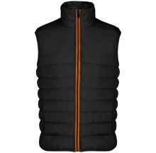 Premium Puffer Vest Black/Orange